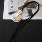 statement necklace funky round pendant necklace - CIVIBUY