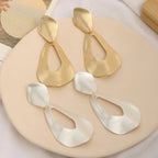 Gold Harmmered Clip On Earrings for Women - CIVIBUY