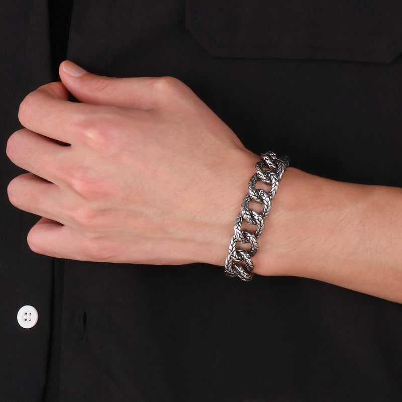 stainless steel Bracelets For Men snake bracelet - CIVIBUY