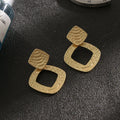 Gold Trapezoid Stud Earrings for Women wholesale- CIVIBUY