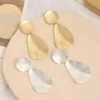 Wave Brushed Texture Earrings - CIVIBUY
