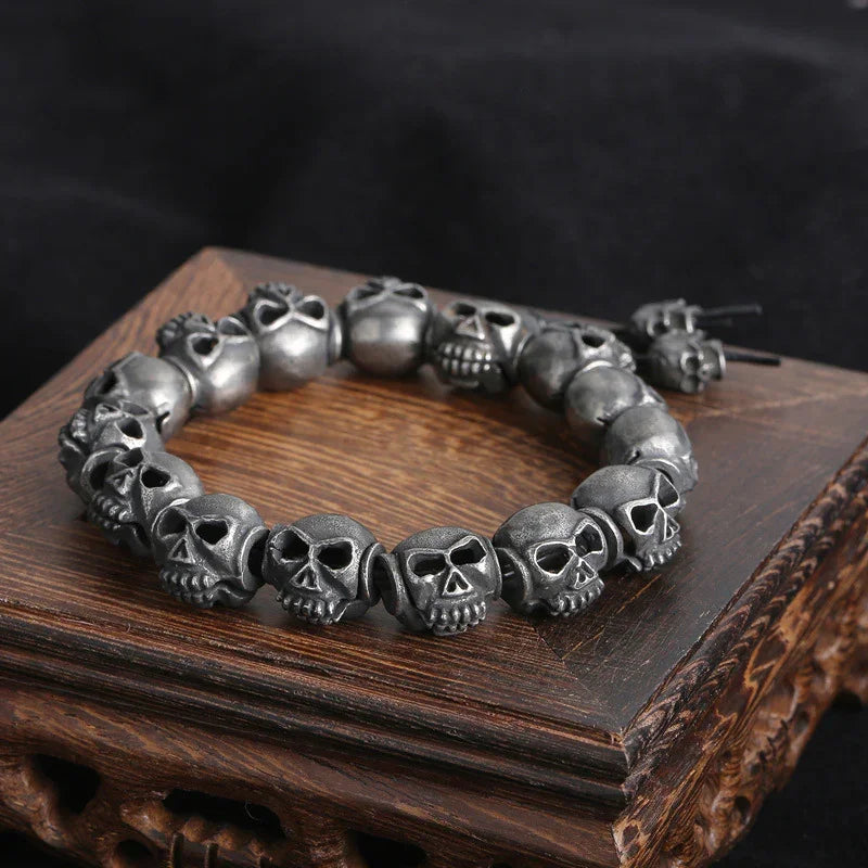 stainless steel bracelet for men dark style bracelet K-12 - CIVIBUY