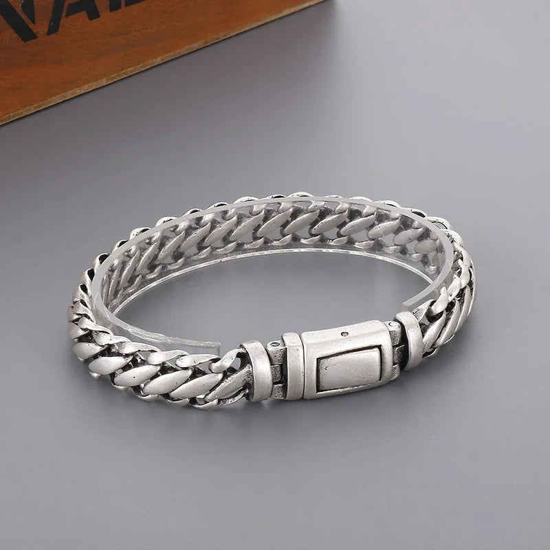 Silver Bracelets For Men roma steel bracelet - CIVIBUY