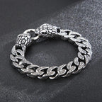 stainless steel bracelet for men snake style bracelet K-6 - CIVIBUY