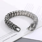 Eagle stainless steel heavy bracelet for men biker style bracelet - CIVIBUY