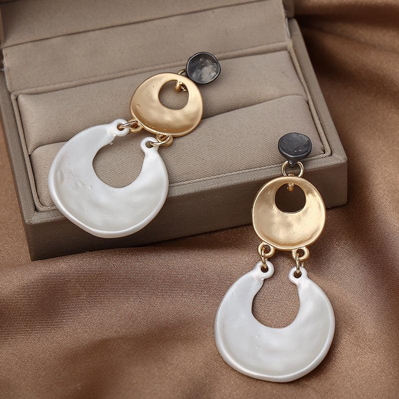 Big Round Vintage Gothic Earrings for Women Hanging Jewelry Accessories - CIVIBUY