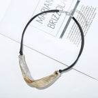 Handmade S925 Neck Wave with Braided Rope Necklace - CIVIBUY