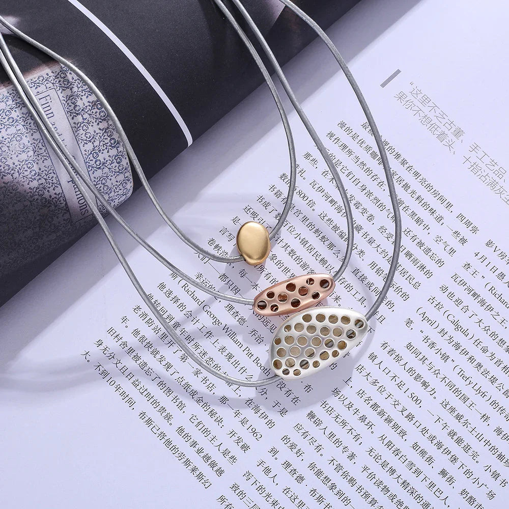 Women's Gold Plated Fashion Necklace Women Vintage Neck Choker Decorative Jewelry - CIVIBUY
