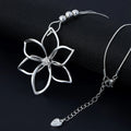 Chain Necklace for Women Fashion Jewelry Silver Gold Flower Pendant Chokers - CIVIBUY
