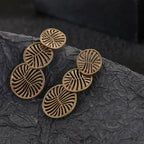 Fashion Wire Spiral Decor Round Drop Earrings For Women For Daily Decoration - CIVIBUY