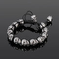 Unisex Skull Linked Chain Bracelet - Perfect Skull Jewelry Gift for Men and Women - CIVIBUY