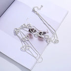 Long Chain Necklaces for Women with Heart, Star Beads and Tassel - The Perfect Gift - CIVIBUY