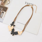 Sparkly Cute Butterfly Choker Necklace for Women Gold Silver Collarbone Chain Women Choker Jewelry - CIVIBUY