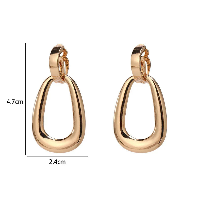 Gold Earrings Statement Earrings Jewelry Gift for Women - CIVIBUY