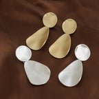 Wave Brushed Texture Earrings - CIVIBUY