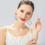 LIA Silver Plated Twisted Hoop Clip On Earring - CIVIBUY