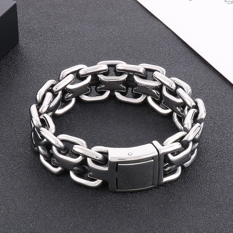 stainless steel bracelet for men roma style bracelet K-8 - CIVIBUY