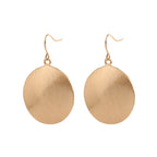 Gold Tone Circular Blanks Earrings - CIVIBUY
