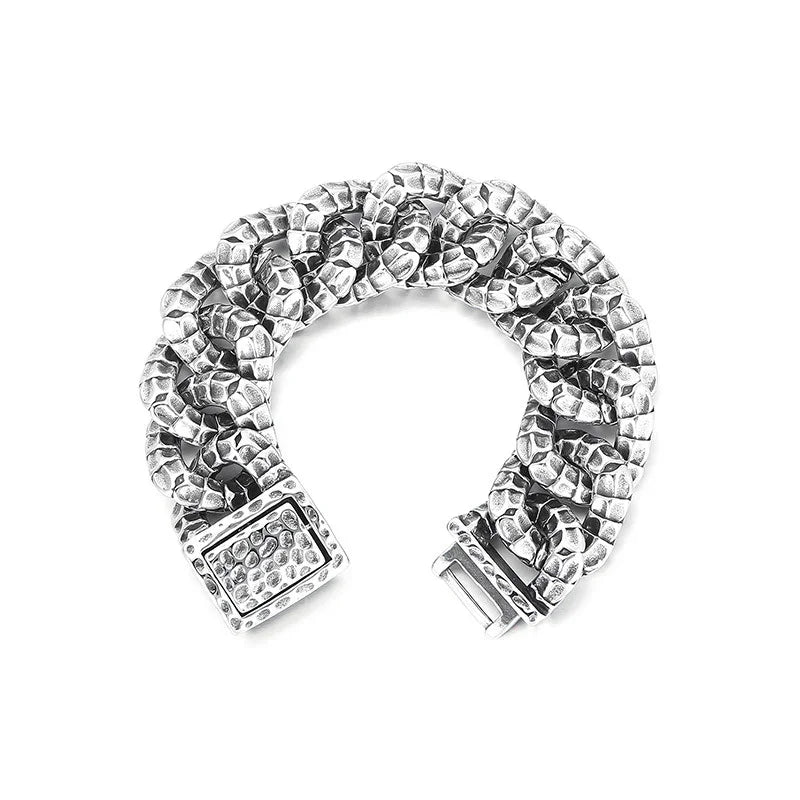 stainless steel bracelet for men skull style bracelet K-6 - CIVIBUY