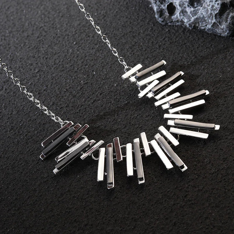 Vintage Modernist Mexican Sterling Necklace - CIVIBUY