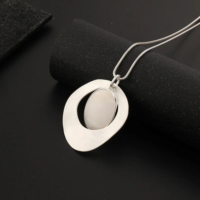 Long Chains Geometric Necklace Gothic Jewelry for Women - CIVIBUY