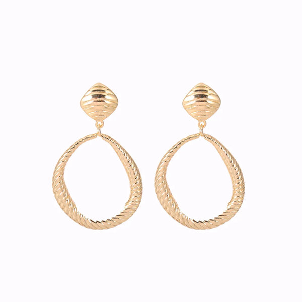 LIA Silver Plated Twisted Hoop Clip On Earring【5Pack】