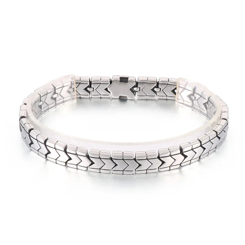 stainless steel bracelet for men roma style bracelet K-2 - CIVIBUY