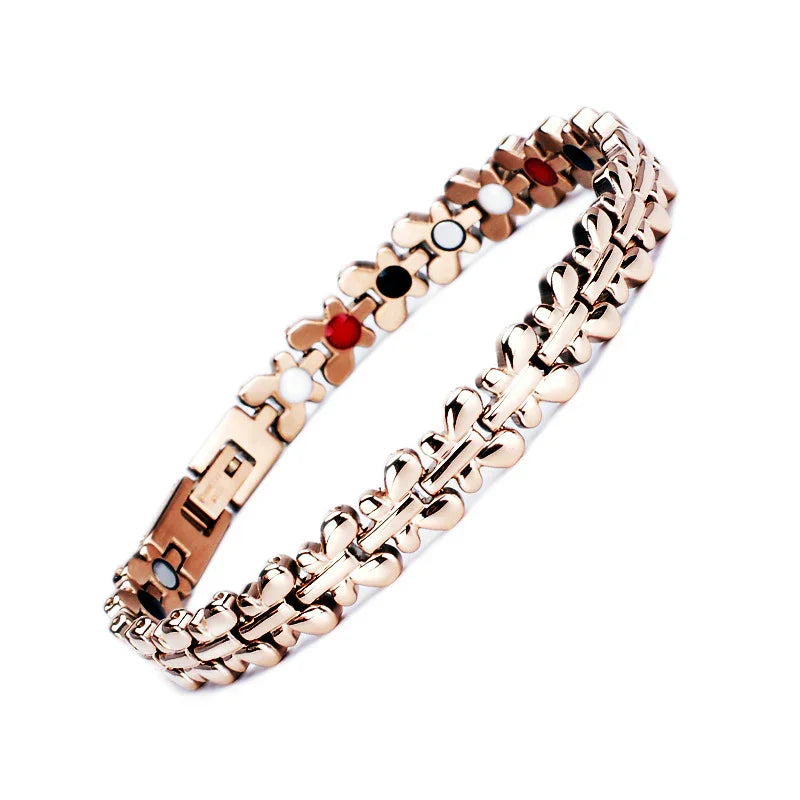 Stainless Magnetic Therapy Bracelet Health Care Gift for Womens - CIVIBUY