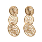 Fashion Wire Spiral Decor Round Drop Earrings For Women For Daily Decoration - CIVIBUY