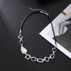 Unique beaded drop necklace sterling silver necklaces for women - CIVIBUY