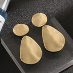 Wave Brushed Texture Earrings - CIVIBUY