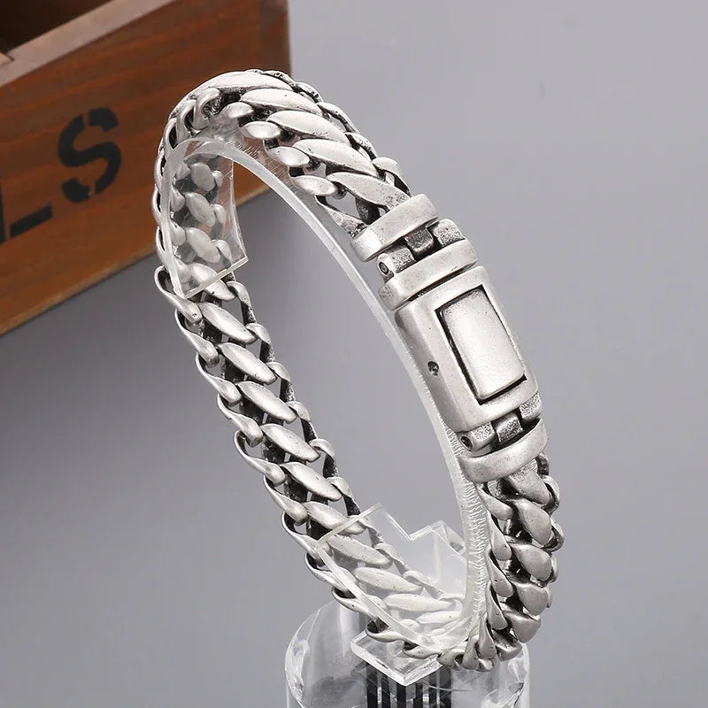 Silver Bracelets For Men roma steel bracelet - CIVIBUY