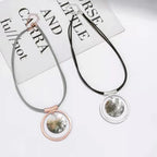 Rotilla Statement Circle Collar Necklace chunky necklace - CIVIBUY