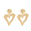 Earrings Cross-border Silver Or Gold Fashion Heart All-match High-end Women's Earrings - CIVIBUY