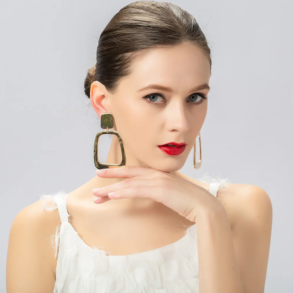 Metal Clip On Earrings Women Gold Clip Earrings For Women - CIVIBUY