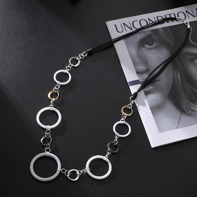 silver coated plastic silver gunmetal-finished steel,28-inch continuous loop Women - CIVIBUY