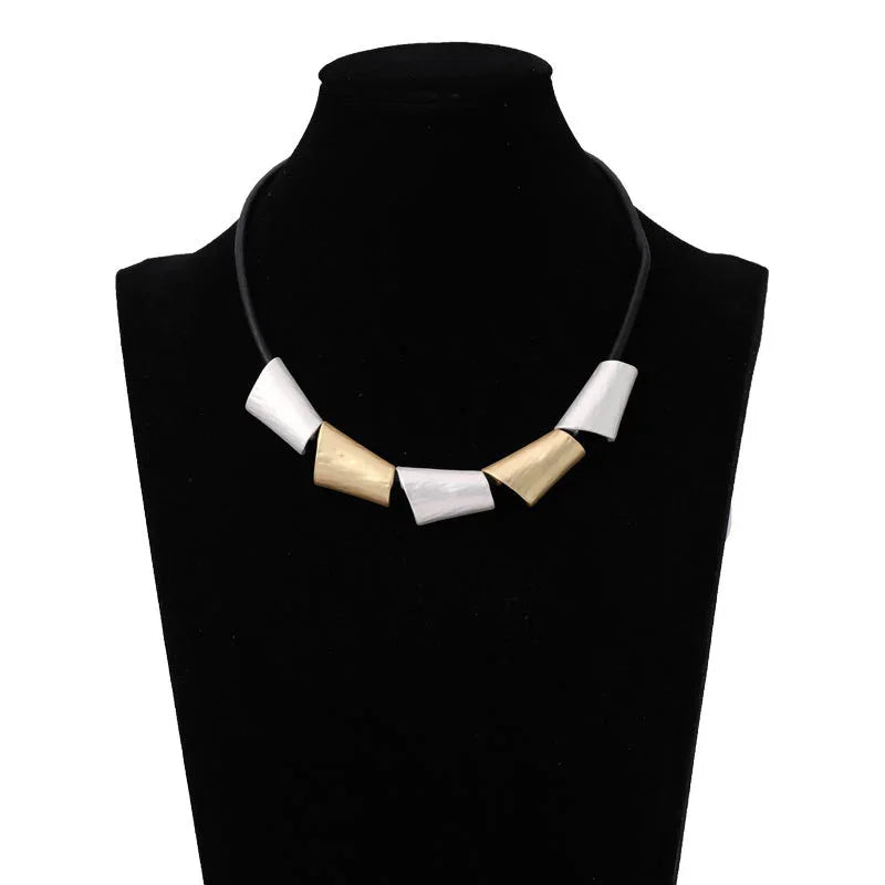 Copy of Large diamond Plated Pendant Beads Necklace - CIVIBUY