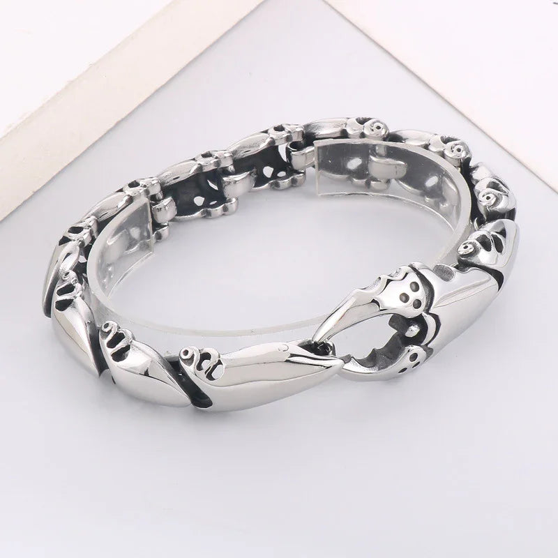 stainless steel Bracelets For Men crab bracelet - CIVIBUY