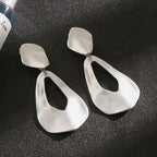 Gold Harmmered Clip On Earrings for Women - CIVIBUY