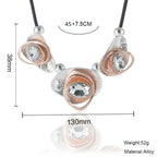 Sparkly Leather choker Necklace for Women - CIVIBUY