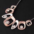 Large diamond Plated Pendant Beads Necklace - CIVIBUY