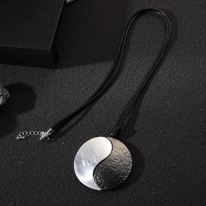 Korean Tai Chi Metal long Pendant necklace for women - CIVIBUY