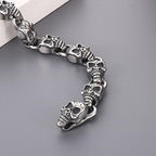 Skull braclet for men Deakside style Stainless Steel bracelet - CIVIBUY
