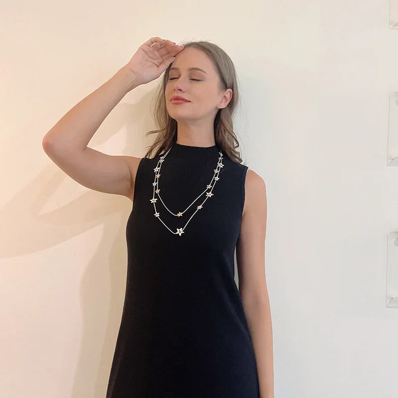 FANTASTIC STAR LAYERED NECKLACE - CIVIBUY
