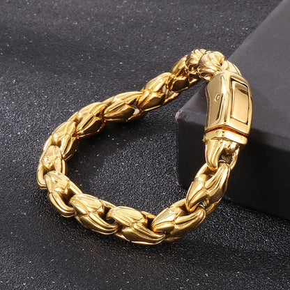 Cuban Chain Vintage Jewelry for Men Awesomeness Fashion Silver Bracelet - CIVIBUY
