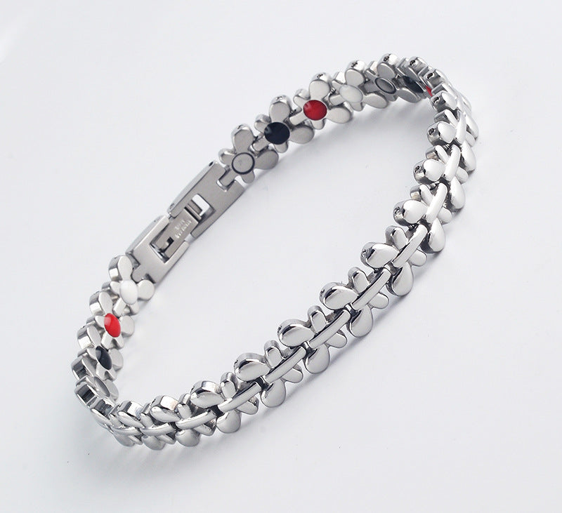 Stainless Magnetic Therapy Bracelet Health Care Gift for Womens - CIVIBUY