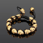 Unisex Skull Linked Chain Bracelet - Perfect Skull Jewelry Gift for Men and Women - CIVIBUY