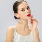 LIA Silver Plated Twisted Hoop Clip On Earring - CIVIBUY