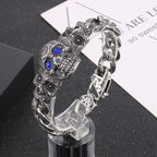 Skull braclet for men Deakside style Stainless Steel bracelet - CIVIBUY