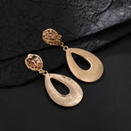 Stainless steel 18k gold plated hoops with rectangle earrings - CIVIBUY